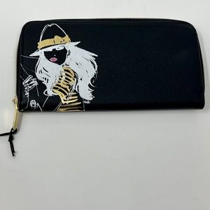 Izak Brand Full Size Wallet in Black *NWT